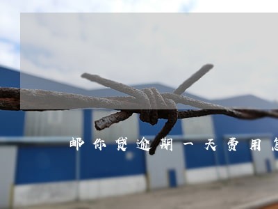 邮你贷逾期一天费用怎么算 邮你贷逾期一天费用怎么算