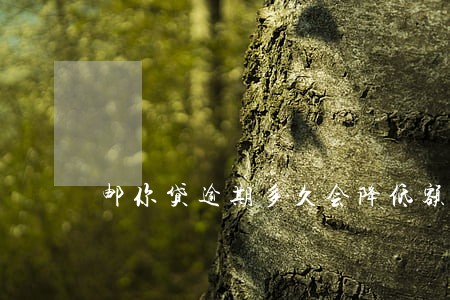 邮你贷逾期多久会降低额度 邮你贷逾期多久会降低额度