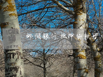 邮储银行抵押贷款可以逾期 邮储银行抵押贷款可以逾期