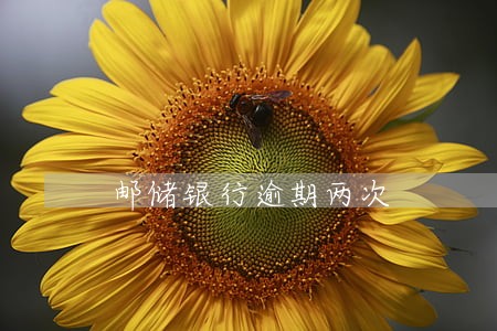 邮储银行逾期两次 邮储银行逾期两次