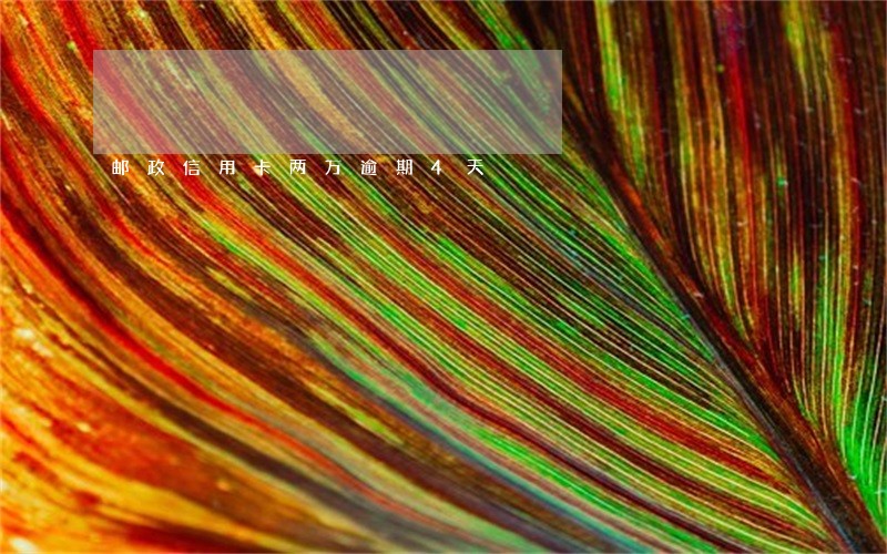 邮政信用卡两万逾期4天 邮政信用卡两万逾期4天