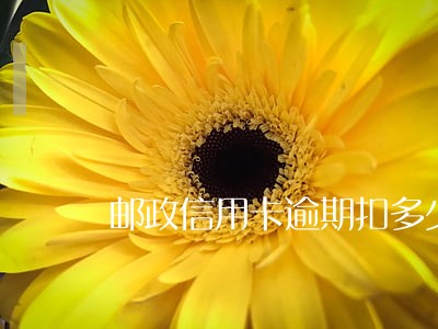 邮政信用卡逾期扣多少钱 邮政信用卡逾期扣多少钱