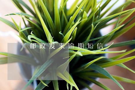 邮政发来逾期短信 邮政发来逾期短信