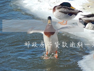 邮政房子贷款逾期一天 邮政房子贷款逾期一天