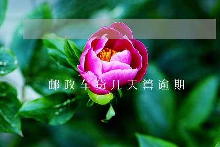 邮政车贷几天算逾期 邮政车贷几天算逾期