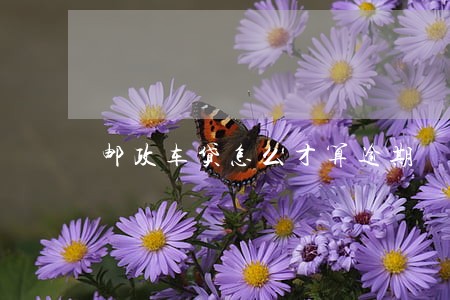 邮政车贷怎么才算逾期