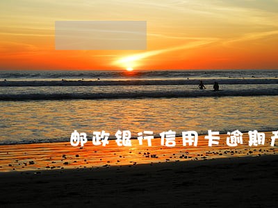 邮政银行信用卡逾期产生罚金