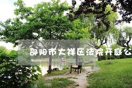 邵阳市大祥区法院开庭公告 邵阳市大祥区法院开庭公告