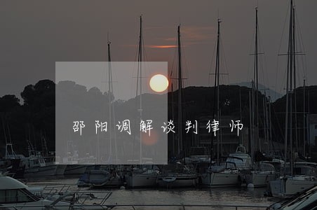 邵阳调解谈判律师 邵阳调解谈判律师
