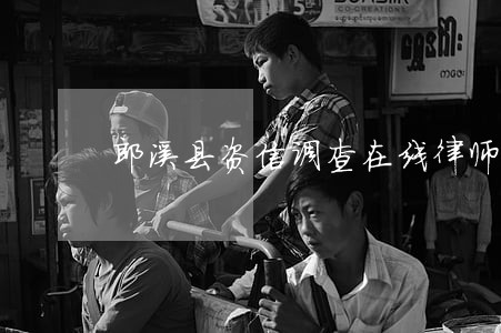 郎溪县资信调查在线律师咨询 郎溪县资信调查在线律师咨询