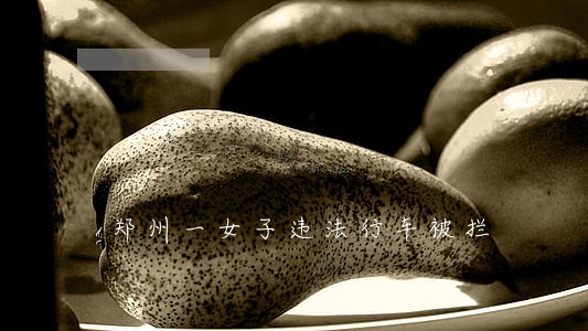 郑州一女子违法行车被拦 郑州一女子违法行车被拦