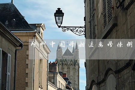 郑州中国婚姻法离婚条例 郑州中国婚姻法离婚条例