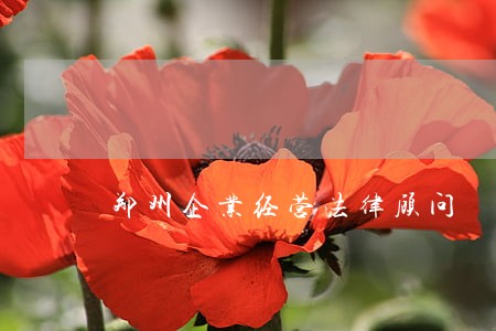 郑州企业经营法律顾问 郑州企业经营法律顾问