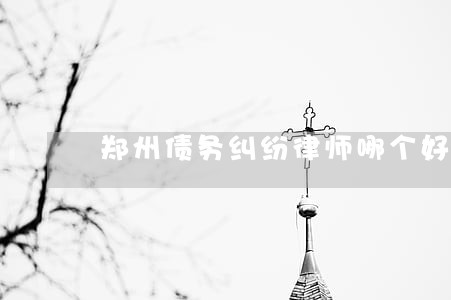 郑州债务纠纷律师哪个好 郑州债务纠纷律师哪个好