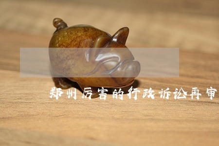 郑州厉害的行政诉讼再审申诉律师 郑州厉害的行政诉讼再审申诉律师