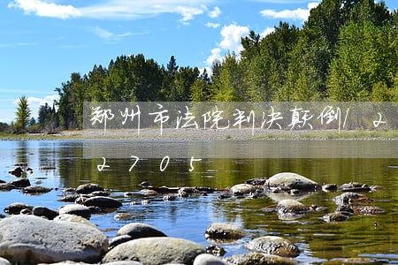 郑州市法院判决颠倒/2023021972705 郑州市法院判决颠倒/2023021972705