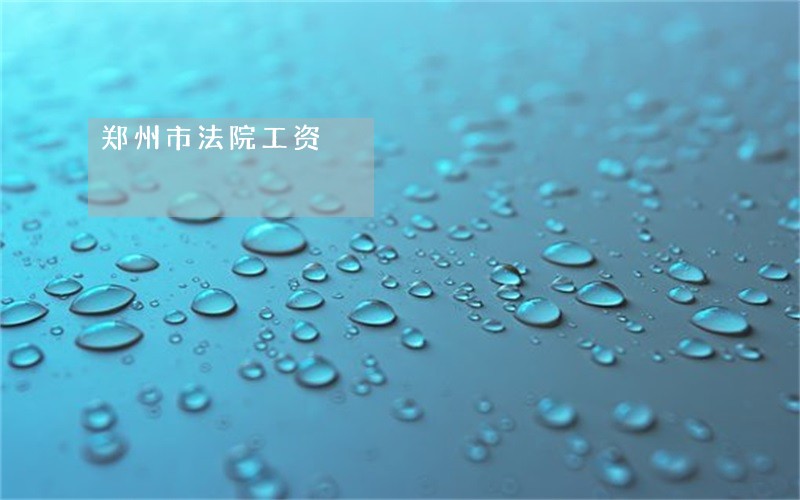 郑州市法院工资 郑州市法院工资