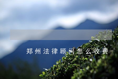 郑州法律顾问怎么收费 郑州法律顾问怎么收费