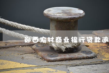 郧西农村商业银行贷款逾期 郧西农村商业银行贷款逾期