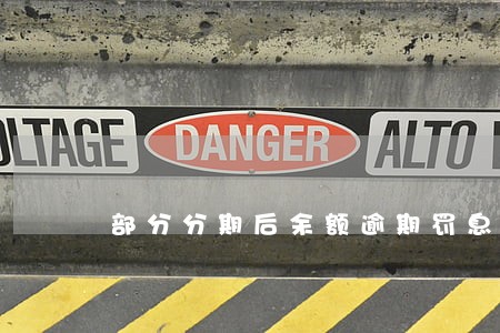 部分分期后余额逾期罚息