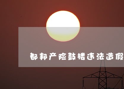都邦产险鼓楼违法造假客户信息 都邦产险鼓楼违法造假客户信息