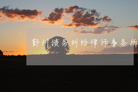鄞州债务纠纷律师事务所