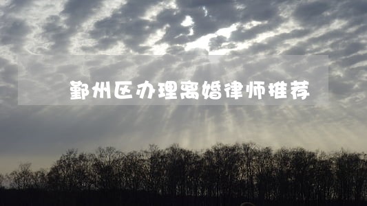 鄞州区办理离婚律师推荐 鄞州区办理离婚律师推荐