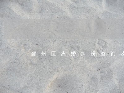 鄞州区离婚纠纷咨询收费 鄞州区离婚纠纷咨询收费