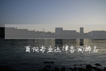 酉阳专业法律咨询排名 酉阳专业法律咨询排名