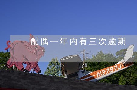 配偶一年内有三次逾期 配偶一年内有三次逾期