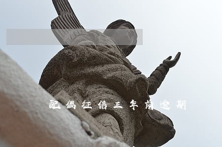 配偶征信三年前逾期 配偶征信三年前逾期