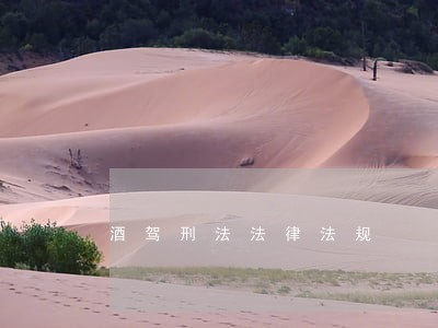 酒驾刑法法律法规 酒驾刑法法律法规