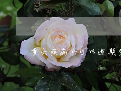 重大疾病险可以逾期多少时间 重大疾病险可以逾期多少时间