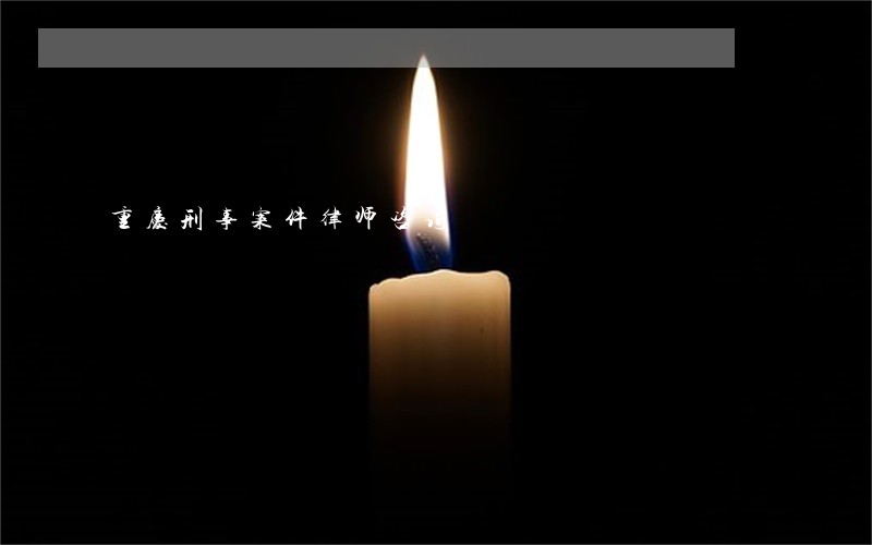 重庆刑事案件律师咨询 重庆刑事案件律师咨询