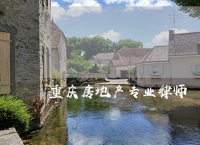 重庆房地产专业律师 重庆房地产专业律师
