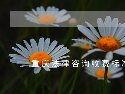 重庆法律咨询收费标准 重庆法律咨询收费标准