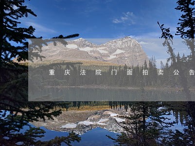 重庆法院门面拍卖公告 重庆法院门面拍卖公告