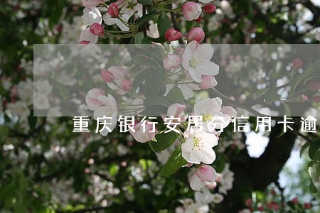 重庆银行安居分信用卡逾期 重庆银行安居分信用卡逾期