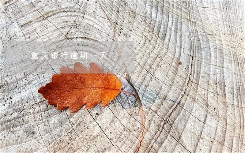 重庆银行逾期一天 重庆银行逾期一天