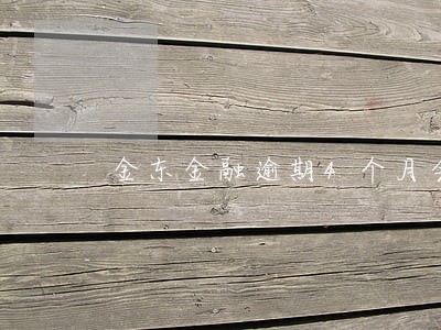 金东金融逾期4个月会上征信吗 金东金融逾期4个月会上征信吗