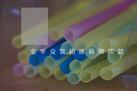 金华交警超速逾期罚款 金华交警超速逾期罚款