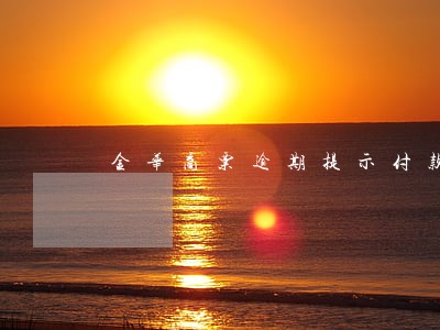 金华商票逾期提示付款 金华商票逾期提示付款