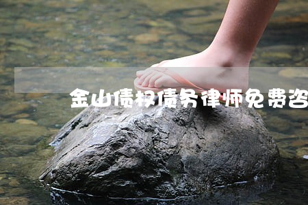 金山债权债务律师免费咨询 金山债权债务律师免费咨询