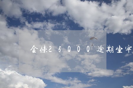 金条25000逾期坐牢 金条25000逾期坐牢