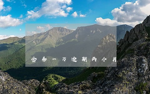 金条一万逾期两个月 金条一万逾期两个月