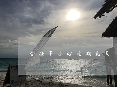 金条不小心逾期几天 金条不小心逾期几天