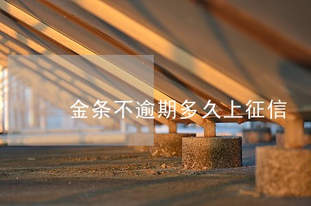 金条不逾期多久上征信 金条不逾期多久上征信