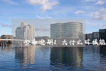 金条逾期1天什么时候能再用 金条逾期1天什么时候能再用