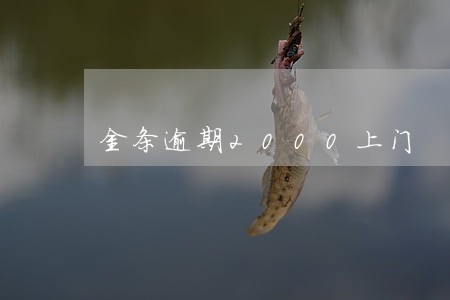 金条逾期2000上门 金条逾期2000上门