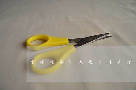金条逾期2天还可以再借吗 金条逾期2天还可以再借吗